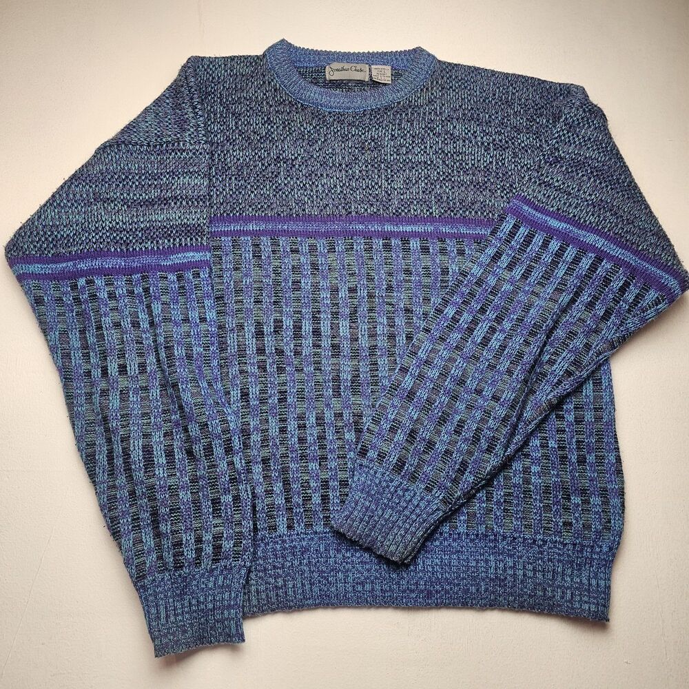 Vintage Grandpa Sweater Cosby Preppy Ivy League, Size Large